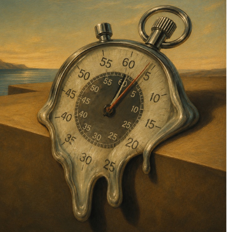 a melting stopwatch